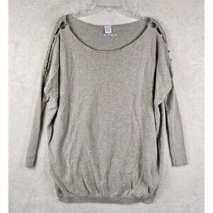 Karl Marc John Women's Cashmere Silk Blend Dolman Button Detail Sweater One Size